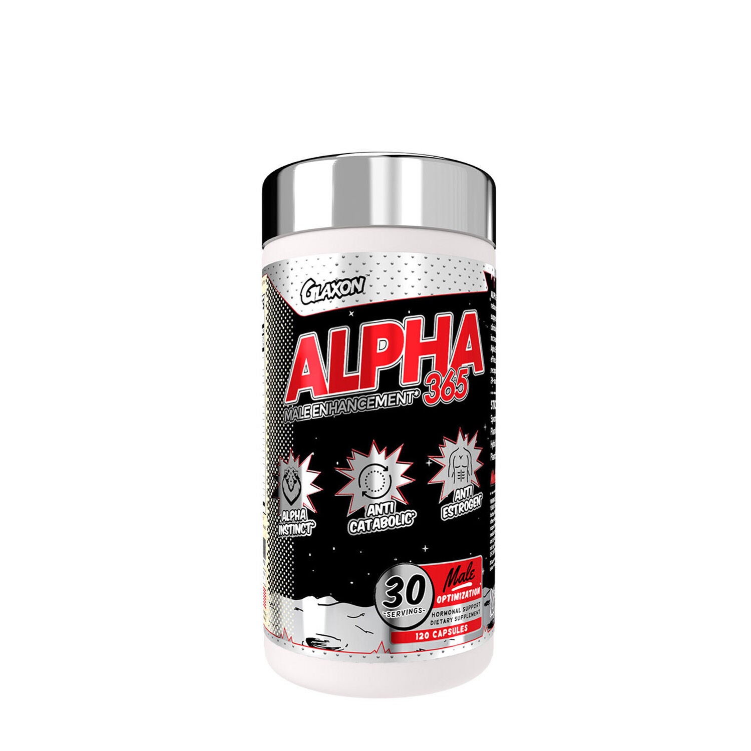 Glaxon Alpha Male Enhancement Pills 365 Front Bottle